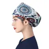 Gorro Quirúrgico de Algodón Puro para Cabeza Grande para Hombres y Mujeres, Gorro de Trabajo, Gorro de Enfermera, Gorro de Dibujos Animados Elástico Venta al por Mayor