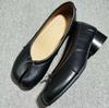 Sapatos Mary Jane Tibi com Biqueira Dividida para Mulheres, Modelo Novo 25, Salto Grosso, Modernos, Simples, Retrô, Sapatos com Franjas Estilo Casco de Porco, Sapatilhas