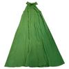 Vestido de Alcinha Spot Rewea em Linho Francês Lavado à Areia com Textura Elegante, Textura de Roupa de Trabalho, Textura Clara e Longa