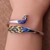 Pulsera para mujer de estilo étnico, colorida, con forma de pavo real, gota de aceite, Fénix, regalo conmemorativo para esposa, novia, fabricantes de joyería