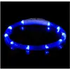 Suministros para Mascotas Collar LED para Perro Iluminado Collar con Carga USB Collar Luminoso para Perros Teddy Tamaño Grande, Mediano y Pequeño