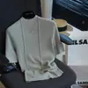 100% Lã Penteada Sem Costura Peça Única Gola Alta Curta Manga Curta Malha Camada Base Feminino Look Emagrecedor Top Primavera 909g