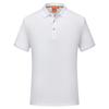 Overol de algodón seda de hielo sudamericano, camisa polo con solapa, manga corta, camisa cultural, ropa de trabajo para empresa de grupo, bordado de LOGOTIPO