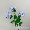 3 Flores Artificiais de Hortênsia Bola de Neve Decoração de Casa Nórdica Buquê Falso Sala de Estar Decoração de Casa Adereços de Fotografia