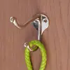 Acessórios de Decoração para Casa Estilo Chinês Novo Retrô Gancho de Roupa Antigo de Liga de Zinco Gancho Duplo Pendurar Roupas Atrás da Porta