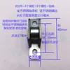 Pacote com 4 rodas com rolamento de aço inoxidável, roletes deslizantes para porta de tela de malha de diamante em liga de alumínio, 10 mm de largura