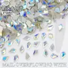 4*6mm Fondo Plano Colorido Flecha Diamante de Cristal Forma Especial Joyas para Uñas Accesorios Diamante para Uñas Portátil Material al por Mayor
