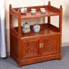 Gabinete de té gabinete de agua para té gabinete de almacenamiento de madera maciza estante para sala de estar gabinete lateral de sofá aparador pequeño gabinete de vino gabinete lateral de mesa de té