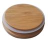 Tapa de madera de bambú anillo de sellado de silicona con orificio de aire junta de silicona tanque de almacenamiento tapa de copa de cera anillo de silicona anillo de plástico fábrica