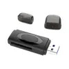 Lector de Tarjetas de Alta Velocidad Dos en Uno USB 3.0 Lector de Tarjetas de Memoria de Cámara Tarjeta SD/Micro SD/TF Venta al por Mayor