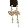 Pendientes Largos con Borlas de Perlas de Moda Estilo Europeo y Americano Románticos Franceses Frescos Elegantes Exquisitos Pendientes de Artesanía Pesada Venta al por Mayor