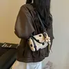 Bolso de Lunares Estilo Coreano para Mujer 2026 Nueva Moda Elegante Ins Trendy Bolso Cruzado Bolso de Hombro con Textura Simple