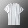 Nueva Camiseta Casual de Secado Rápido para Hombre Talla Grande Verano Delgado Cuello Redondo Holgada de Seda de Hielo Manga Corta Media Manga