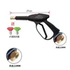 Bico de Pistola de Água de Alta Pressão Conexão Rápida Máquina de Limpeza de Alta Pressão Pistola de Lavagem de Carros de Alta Potência Máquina de Lavar Carros Pistola de Pulverização Cabeça Pulverizadora de Pistola de Água