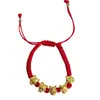 Pulsera de cuerda roja ajustable con forma de dragón festivo de Año Nuevo, estilo chino, elegante, linda, de alta calidad, pulsera versátil para mujer