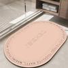 Tapete de Tierra de Diatomeas para Entrada de Baño, Tapete Antideslizante de Diatomita, Alfombra de Baño Inodoro, Tapete Absorbente de Agua