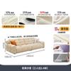 Sofá Nuvem Puff Especial Tongyu Estilo Creme Francês Sala de Estar Apartamento Pequeno Fileira Reta Funcional Couro Sofá Marshmallow