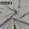 Venta Directa de Fábrica de Tela Bordada con Lentejuelas y Cuentas Tubulares, Tela Base Rayada para Blusas y Vestidos de Mujer, Materiales para Ropa Disponibles en Stock