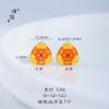 Pu Zuoqiang preservación del color método antiguo arena dorada accesorios DIY bolso de diamantes mariposa espíritu de serpiente tesoro collar pulsera con agujero pasante valiente