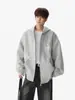 Sudadera con Capucha y Bordado de Estrella Americana para Hombre Otoño Nuevo Estilo Diseño Holgado Sentido de la Moda Casual de Moda Chaqueta con Capucha