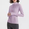 Roupa de Ioga de Pelúcia Cardigã com Zíper Feminino Corta-vento Esportivo Secagem Rápida Respirável Corrida Fitness Manga Longa Outono e Inverno