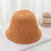 Chapéu feminino outono e inverno chapéu de pescador de lã com grãos menina bonita chapéu de pescador fofo doce menina pequena estilo coreano versátil