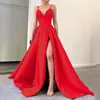 2025 Primavera e Verão Transfronteiriço Nova Roupa Europeia e Americana Vestido de Alça Lantejoula Decote Profundo Vestido Sexy com Fenda Saia Longa