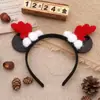 Diadema navideña de Mickey, horquilla, aro para la cabeza, lazo de Joker, hebilla para la cabeza, clip de pico de pato, accesorios para el cabello, decoraciones navideñas al por mayor