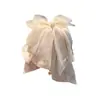 Grampo de Cabelo Novo Estilo de Verão com Laço de Fita de Rede com Franjas para Rabo de Cavalo com Enfeites de Fitas para Mulheres