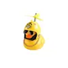Ventas Directas de Fábrica Adornos para Coche y Moto Patito Amarillo Casco de Celebridad de Internet Pato Rompevientos Exterior para Motocicleta