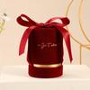 Caja de Dulces para Boda, Caja de Regalo de Lujo Accesible para el Día de San Valentín Chino, Caja de Regalo Cilíndrica tipo Bolso, Caja de Regalo para Compromiso