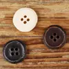 Botones irregulares, de forma única, minimalistas, envejecidos, de resina engrosada, accesorios de alta gama para decoración de vestidos, suéter, cárdigan de algodón y lino