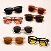2025 Nuevas Gafas de Sol Plegables para Niños Gafas de Sol de Celebridad de Internet Gafas Portátiles con Sombrilla para Viajes al Aire Libre 7003