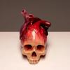 Transfronterizo Calavera Corazón Calavera Corazón Escritorio Encimera Decorativo Calavera Corazón Adornos Artesanales en Forma de Corazón