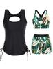 2026 Novo Conjunto de Maiô Confortável de Duas Peças da Amazon, Novo Tankini Estilo Resort de Ilha para Mulheres