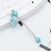 En stock DIY Mini llavero de cuentas Personalidad creativa Bolso colgante Llavero de metal color caramelo