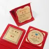 Venta Directa de Fábrica Medalla Placa Creativa Certificado Placa de Autorización Certificado Honorífico Gamuza Metal Aluminio Placa Certificado Honorífico