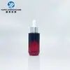 Botella cuentagotas de fondo grueso de 30 ml de alta calidad, botella de vidrio de hombro plano redondo, botella de aceite esencial, botella cosmética, botella de esencia puntual