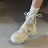 Zapatos de tacón grueso con lazo estilo Lolita japonés para mujer, Primavera/Verano 2026, tacón medio, Mary Janes de piel para combinar con vestidos