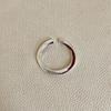 Anillo de apertura con forma de gota de aceite, diseño de nicho, con diseño retorcido y personalizado, para mujer, ideal para desplazamientos diarios y todo tipo de combinaciones.