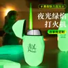 Encendedor de llama verde recta a prueba de viento nuevo luminoso metal inflable rombo a prueba de viento comercio exterior transfronterizo encendedor venta al por mayor
