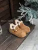 Zapatos Mollykiki Estilo Coreano Aumentadores Internos de Altura Forrados de Felpa tipo Birkenstock Otoño e Invierno 2025 Suela Gruesa Perezosos Versátiles Antideslizantes Zapatos de Algodón Tendencia