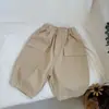 Pantalones Cargo de Estilo Coreano para Niños Gl-Kids, Otoño Nuevo, con Bolsillos Grandes, Versátiles, Casuales, Unisex, Tejidos Largos para Niños y Niñas