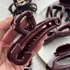 PC Nuevo Anticaída de Cabello Chapado en Oro Tapa de Seguridad con Perla y Resorte Clip de Tiburón Rojo Vino Accesorios para el Cabello Pasador