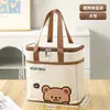 Nueva bolsa térmica para el almuerzo para trabajadores de oficina, gran capacidad, caja de papel de aluminio engrosado, aislada para mantener la comida caliente o fría, portador de almuerzo portátil