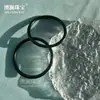 Pulseira Sino de Jade Hetian Xinjiang Grau A Pulseira Fina de Barra Redonda Pulseira de Chocalho de Jade Pulseira de Jade Hetian Suprimento ao Vivo