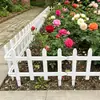 Valla de plástico PVC resistente a la corrosión e impermeable para patio, jardín, paisajismo, aislamiento y cercado de patios pequeños al aire libre