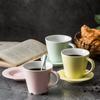 Taza de Cerámica Creativa Taza Taza de Agua Porcelana Fina Moda Simple Taza de Café Juego de Platillo con Cuchara