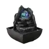 Xintianquan Bola Feng Shui Riqueza-haciendo Agua-haciendo Adornos Escritorio de Oficina Adornos Pequeños con Luces Sala de Estar Decoración del Hogar