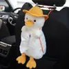 Caja de Pañuelos para Coche Transfronteriza Personalizada, Caja de Pañuelos y Papelera Creativa y Linda Dos en Uno para Interiores de Coche